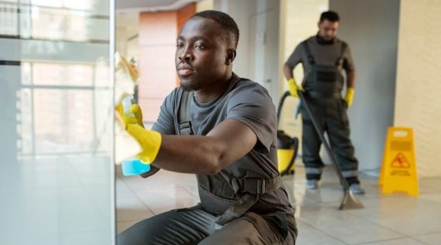 Office cleaning in a Gauteng workplace