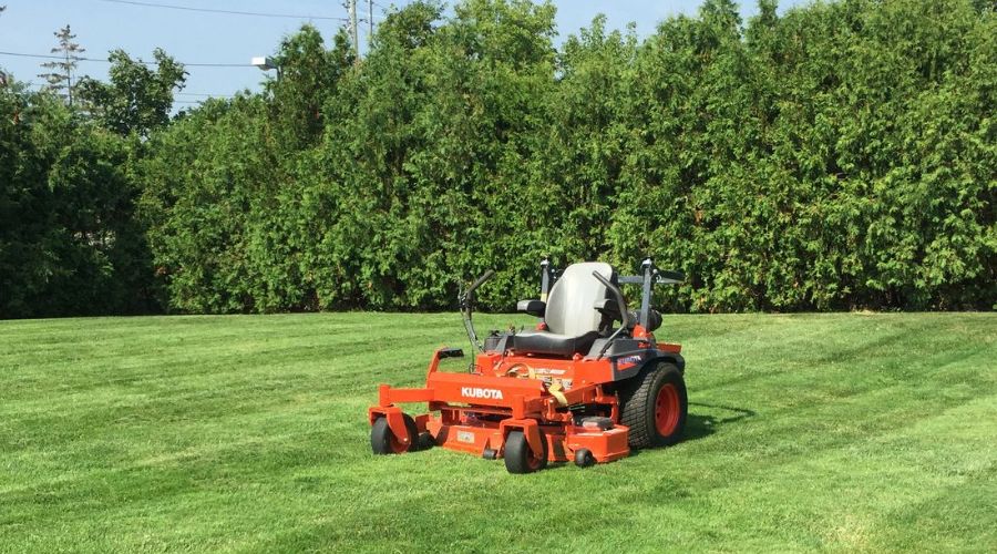 Outdoor property maintenance work